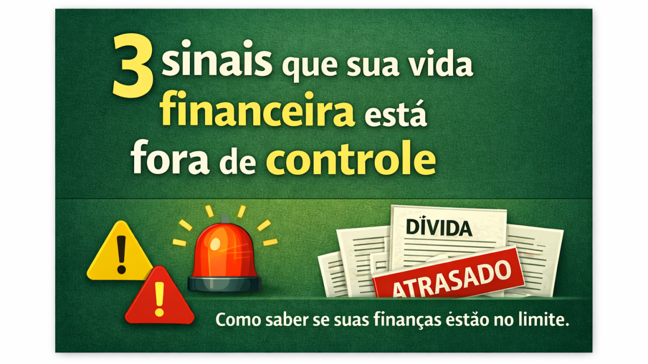 Edição 010 – 3 sinais de que sua vida financeira está fora de controle (mesmo que você ganhe bem)